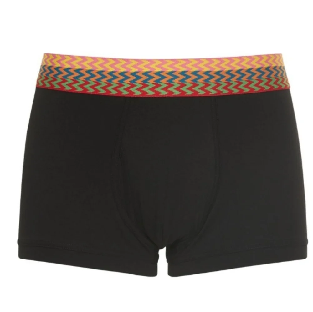 NWT Lanvin Curb Stretch Cotton Boxer Briefs In Black Sz S
